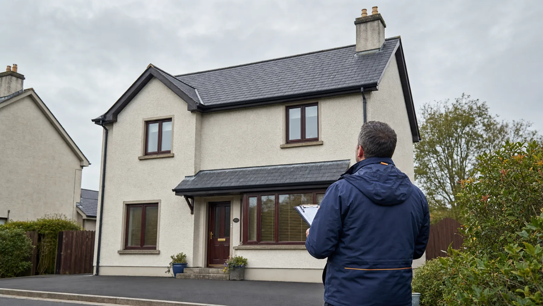 Roof survey at an Irish home